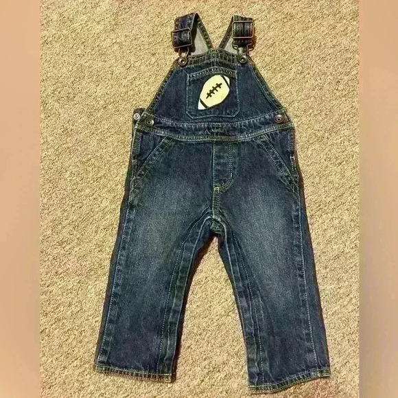 Est. 1989 Place Toddler Boy Denim Jean Overalls 12-18M - Picture 1 of 4